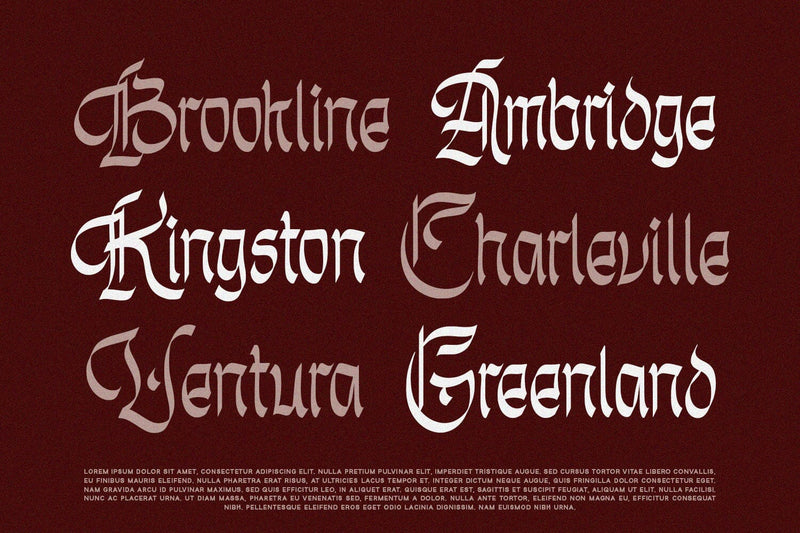 Unholy Trinity - Gothic Display - So Fontsy