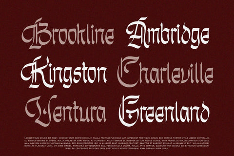 Unholy Trinity - Gothic Display Font Alpaprana Studio 