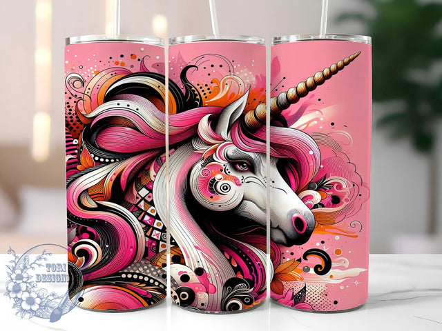 Unicorn Boho Celestial Tumbler Wrap, Mystical Boho Tumbler, Celestial Tumbler PNG, Fantasy Unicorn Design, Boho Sublimation Wrap, 20oz Magic Tumbler, Stars and Moon Tumbler Sublimation ToriDesigns 