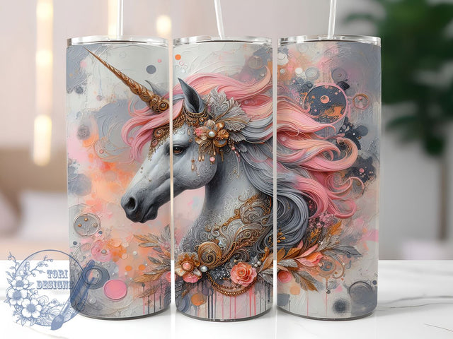 Unicorn Boho Celestial Tumbler Wrap, Mystical Boho Tumbler, Celestial Tumbler PNG, Fantasy Unicorn Design, Boho Sublimation Wrap, 20oz Magic Tumbler, Stars and Moon Tumbler Sublimation ToriDesigns 