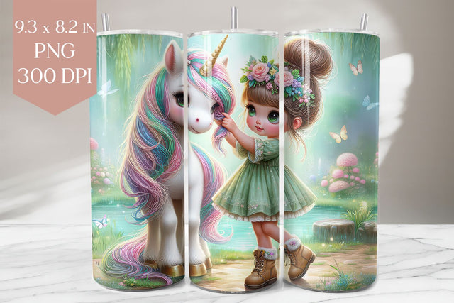 Unicorn Forest Tumbler Wrap Sublimation BijouBay 