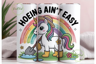 Unicorn Gardening Rainbow 20oz Tumbler Sublimation PixelChick 
