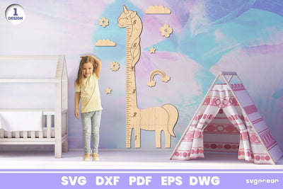 Unicorn Growth Chart Laser Cut SVG SvgOcean 