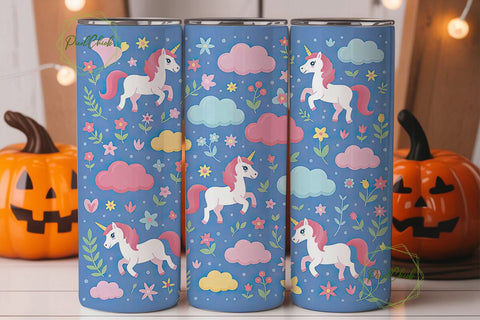Unicorn Magic 20oz Tumbler Wrap Sublimation PixelChick 