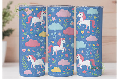 Unicorn Magic 20oz Tumbler Wrap Sublimation PixelChick 
