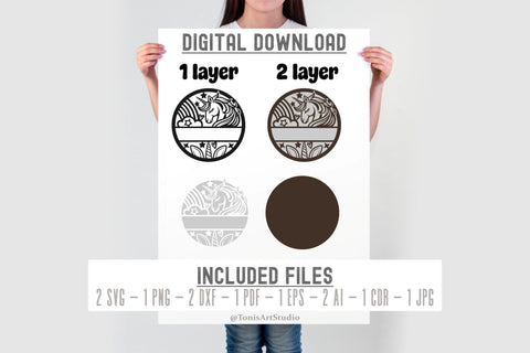 Unicorn Name Sign SVG Laser Cut File SVG TonisArtStudio 