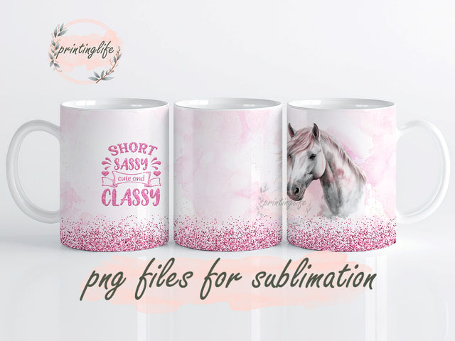 Unicorn Png, Pink Glitter Mug Wrap Design, Instant Digital Design Download Mug Wrap Design, Mug Design PNGGlitter 11oz Sublimation PrintingLife 