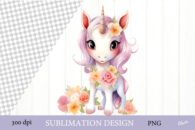 Unicorn Sublimation PNG. Baby Sublimation PNG Sublimation Olga Terlyanskaya 