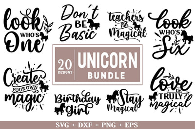 Unicorn SVG bundle SVG Rupkotha 