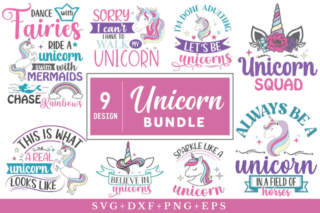 Unicorn SVG Bundle SVG Rupkotha 