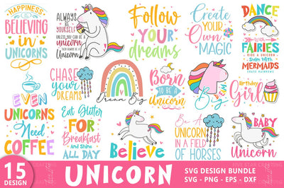 Unicorn SVG Bundle, Unicorn Shirt, Unicorn Design SVG FiveStarCrafting 
