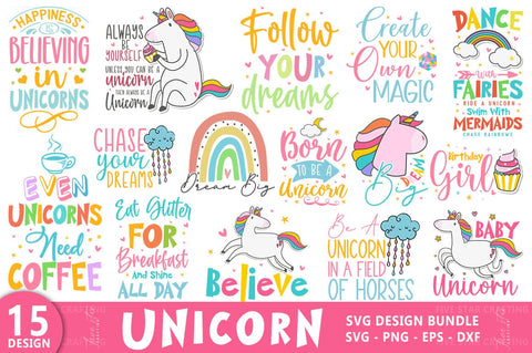 Unicorn SVG Bundle, Unicorn Shirt, Unicorn Design SVG FiveStarCrafting 