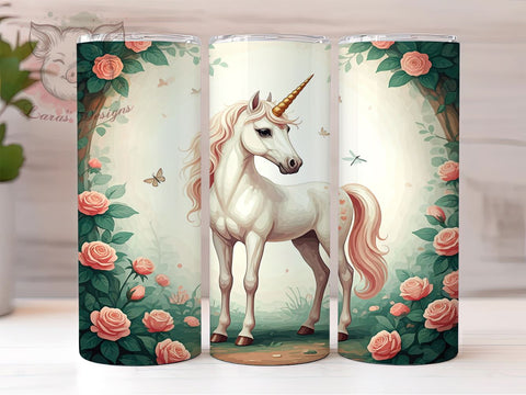Unicorn Tumbler, Whimsical Design, Fantasy Tumbler, 20oz Tumbler Wrap, PNG Sublimation, Kids Gifts, Magical Decor Sublimation Lara' s Designs 