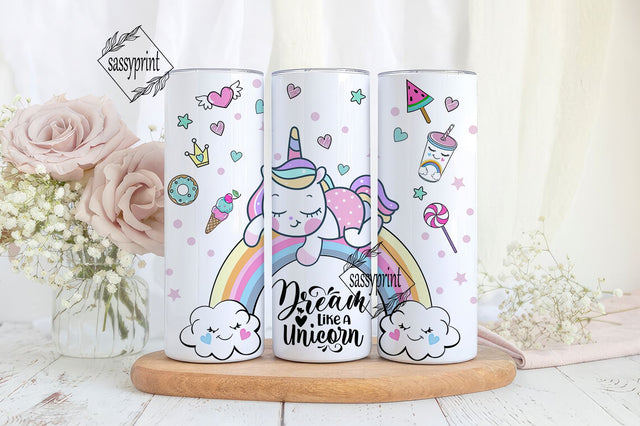 Unicorn Tumbler Wrap, Unicorn Sublimation Designs, Baby Unicorn Tumbler Design, Horse Tumbler, Magical Unicorn Tumber PNG Sublimation sassyprint 