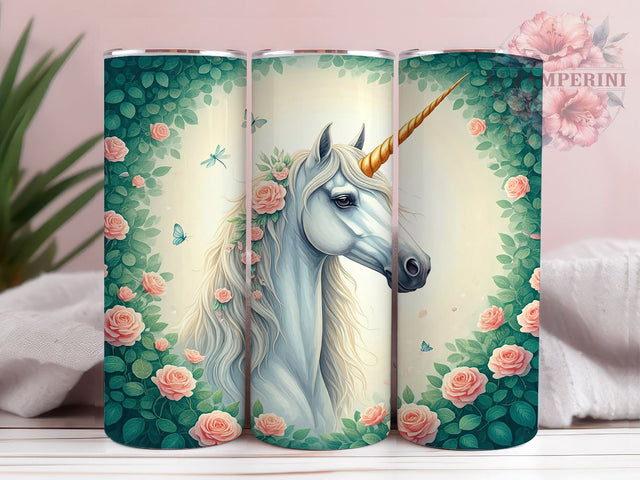Unicorn Tumbler Wrap, Whimsical Unicorn Design, 20oz Sublimation PNG, Cute Unicorn Drinkware, Fantasy Tumbler Art, Colorful Unicorn Wrap, Magical Unicorn Gift Sublimation Li Zamperini 