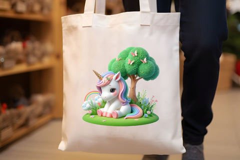 Unicorn Under The Tree Clipart Sublimation Rupkotha 