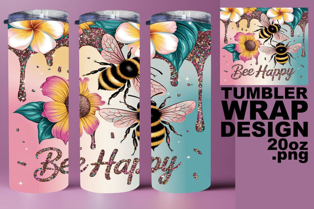 Unique 20oz design, perfect for personalized use! , Bee Sublimation HoodArtCraft 