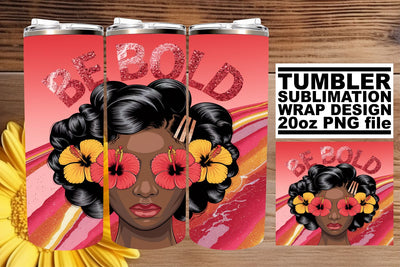 Unique 20oz wrap, ideal for every occasion! , Afro Woman Sublimation afrosvg 