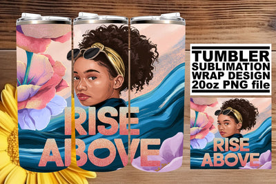 Unique 20oz wrap, ideal for every occasion! , Woman Sublimation afrosvg 