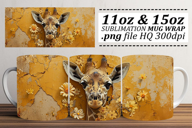 Unique 3D Animal-Inspired Mug Sublimation 11oz 15oz Sublimation afrosvg 
