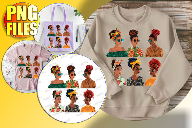 Unique Afro Portrait Sublimation Clip Sublimation afrosvg 
