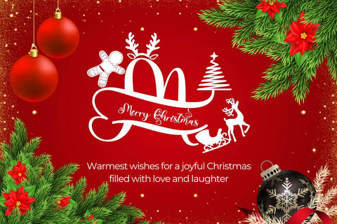 Unique Christmas Monogram Font Prasetya Letter 