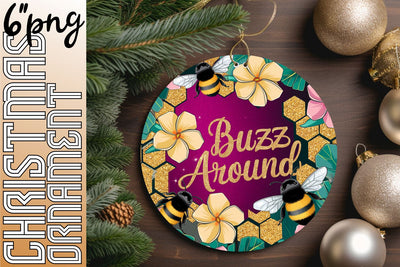 Unique circle designs for eye-catching keychains, perfect for gifting., Bee Sublimation HoodArtCraft 