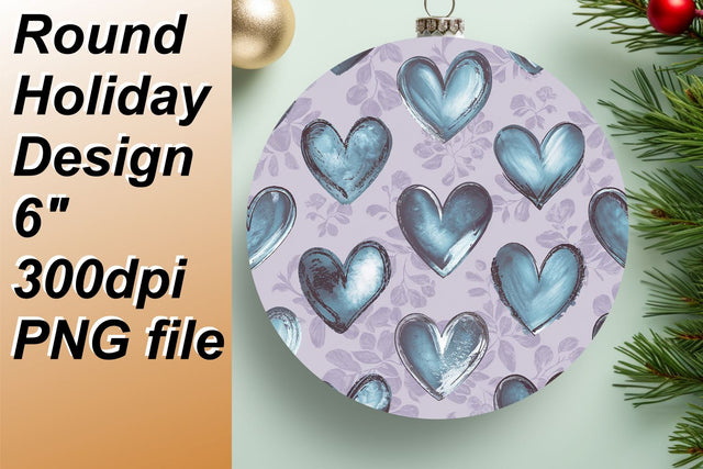 Unique circle designs for fun keychains, perfect for personal gifts., Heart Sublimation HoodArtCraft 
