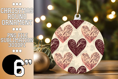 Unique circle templates for stunning keychains, unleash your creativity., Heart Sublimation HoodArtCraft 
