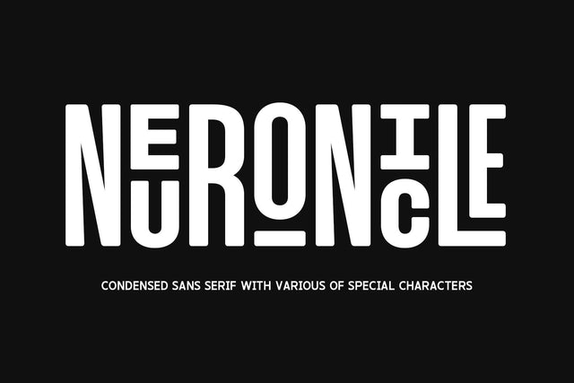 Unique Condensed – Neuronicle Font Arterfak Project 