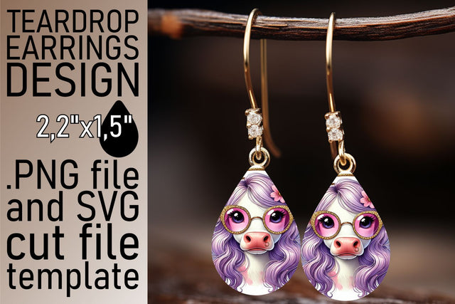 Unique design, great for teardrop earrings! , Valentines Sublimation afrosvg 