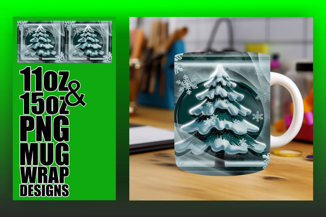 Unique designs for all occasions, craft beautiful mugs! , 3D Xmas Sublimation HoodArtCraft 