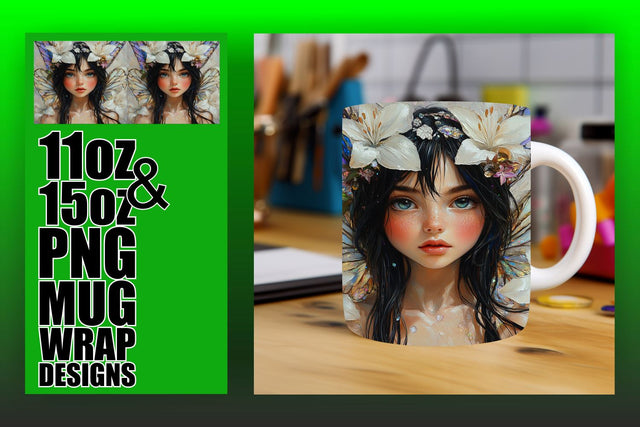Unique designs for every occasion, craft stunning mugs! , Fairy Sublimation HoodArtCraft 