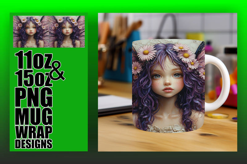 Unique designs for every occasion, elevate your mug crafting! , Fairy Sublimation HoodArtCraft 