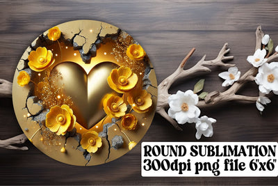 Unique designs for keychains, ready for round sublimation! , 3D Heart Sublimation afrosvg 