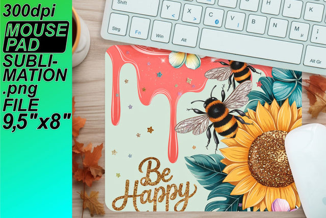 Unique designs for mouse desk mats, enhance your decor! , Bee Sublimation HoodArtCraft 