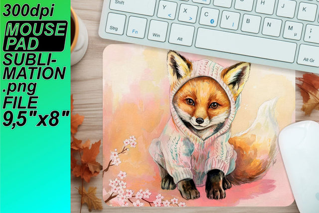 Unique designs for mouse mats, unleash creativity! , Animals Sublimation HoodArtCraft 