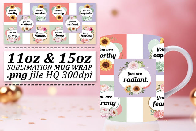 Unique designs for mug wraps, stand out in style! , Quote Sublimation afrosvg 