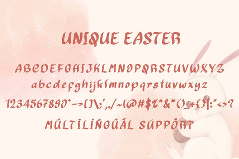 Unique Easter Font Prasetya Letter 