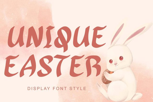 Unique Easter Font Prasetya Letter 
