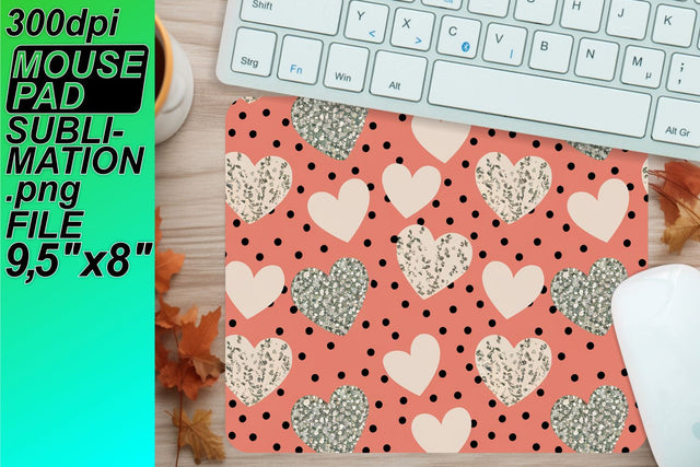 Unique mouse desk designs, perfect for sublimation! , Heart Sublimation HoodArtCraft 