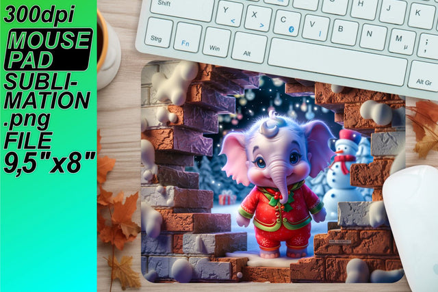 Unique mouse desk designs, perfect for sublimation projects! , Xmas Sublimation HoodArtCraft 