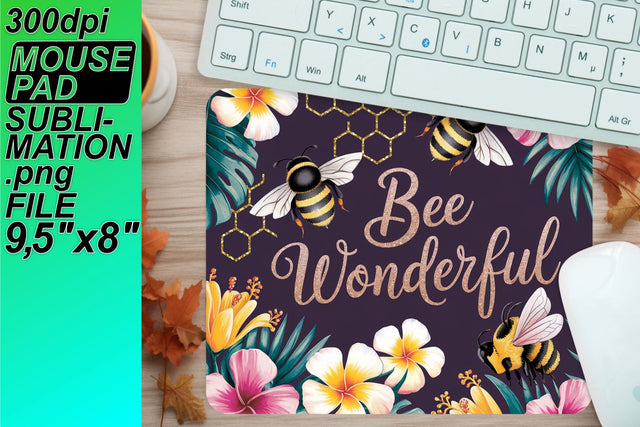 Unique mouse pad templates, ideal for personal gifts! , Bee Sublimation HoodArtCraft 