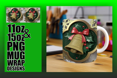 unique mug designs for sublimation! , Elevate your projects, 3D Xmas Sublimation HoodArtCraft 