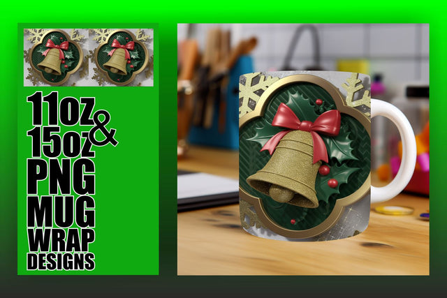 unique mug designs for sublimation! , Elevate your projects, 3D Xmas Sublimation HoodArtCraft 
