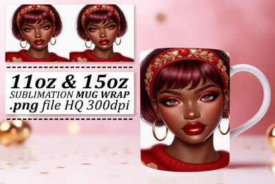Unique mug designs, perfect for gifts and keepsakes! , Love Girl Sublimation afrosvg 