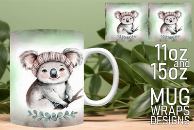 Unique mug templates for sublimation, great for DIY! , Animals Sublimation HoodArtCraft 