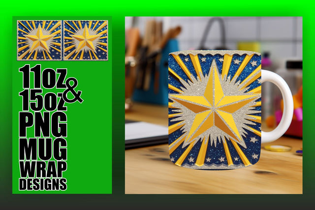 Unique mug templates for sublimation, perfect for gifts! , 3D Xmas Sublimation HoodArtCraft 