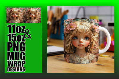 Unique mug templates, perfect for your creative endeavors! , Fairy Sublimation HoodArtCraft 