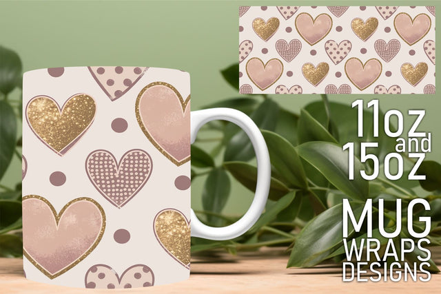 Unique mug templates, perfect for your creative endeavors! , Heart Sublimation HoodArtCraft 
